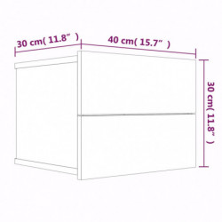 Nachttisch Braun Eichen-Optik 40x30x30 cm Holzwerkstoff