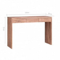 Konsolentisch 110×35×75 cm Teak Massivholz