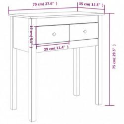 Konsolentisch 70x35x75 cm Massivholz Kiefer