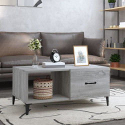 Couchtisch Grau Sonoma 90x50x40 cm Holzwerkstoff