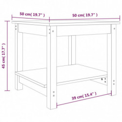 Couchtisch 50x50x45 cm Massivholz Kiefer