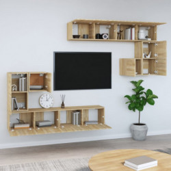 TV-Wandschrank Sonoma-Eiche Holzwerkstoff