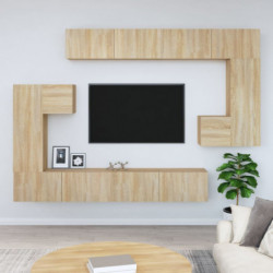 TV-Wandschrank Sonoma-Eiche Holzwerkstoff