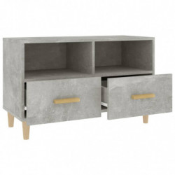 TV-Schrank Betongrau 80x36x50 cm Holzwerkstoff