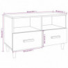 TV-Schrank Betongrau 80x36x50 cm Holzwerkstoff