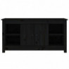 TV-Schrank Schwarz 103x36,5x52 cm Massivholz Kiefer