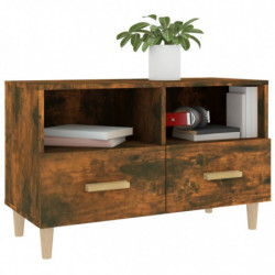 TV-Schrank Räuchereiche 80x36x50 cm Holzwerkstoff