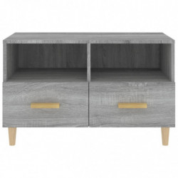 TV-Schrank Grau Sonoma 80x36x50 cm Holzwerkstoff