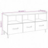 TV-Schrank Braun Eichen-Optik 102x35x50 cm Holzwerkstoff