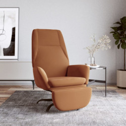 Relaxsessel mit Fußstütze Taupe Mikrofasergewebe