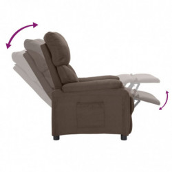 Relaxsessel Taupe Stoff