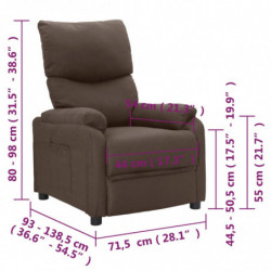 Relaxsessel Taupe Stoff