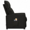 Massagesessel mit Aufstehhilfe Schwarz Stoff