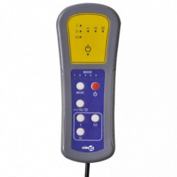 Elektrischer Massagesessel mit Aufstehhilfe Weinrot Stoff
