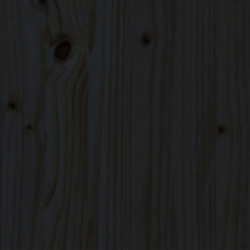 Massivholzbett Schwarz Kiefer 200x200 cm