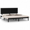 Massivholzbett Schwarz 180x200 cm 6FT Super King