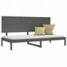 Tagesbett Grau 90x200 cm Massivholz Kiefer