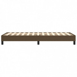 Boxspringbett Dunkelbraun 90x190 cm Stoff