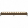 Boxspringbett Dunkelbraun 90x190 cm Stoff