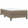 Boxspringbett Taupe 90x190 cm Stoff