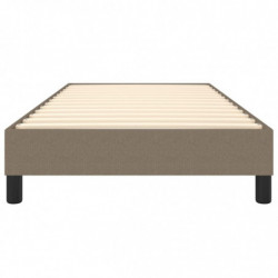 Boxspringbett Taupe 90x190 cm Stoff