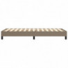 Boxspringbett Taupe 90x190 cm Stoff