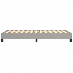 Boxspringbett Hellgrau 90x200 cm Stoff