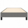 Boxspringbett Dunkelgrau 100x200 cm Stoff