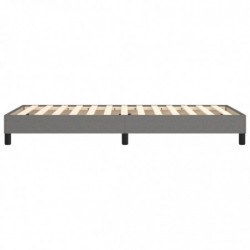 Boxspringbett Dunkelgrau 100x200 cm Stoff