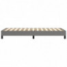 Boxspringbett Dunkelgrau 100x200 cm Stoff