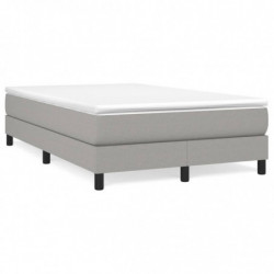 Boxspringbett Hellgrau 120x200 cm Stoff