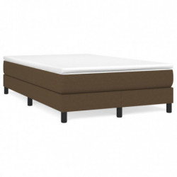 Boxspringbett Dunkelbraun 120x200 cm Stoff