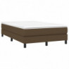 Boxspringbett Dunkelbraun 120x200 cm Stoff