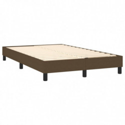 Boxspringbett Dunkelbraun 120x200 cm Stoff