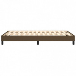 Boxspringbett Dunkelbraun 120x200 cm Stoff