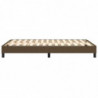 Boxspringbett Dunkelbraun 120x200 cm Stoff