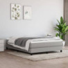 Boxspringbett Hellgrau 140x190 cm Stoff