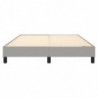 Boxspringbett Hellgrau 140x190 cm Stoff