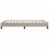 Boxspringbett Hellgrau 140x190 cm Stoff