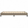 Boxspringbett Taupe 140x190 cm Stoff