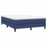 Boxspringbett Blau 140x190 cm Stoff