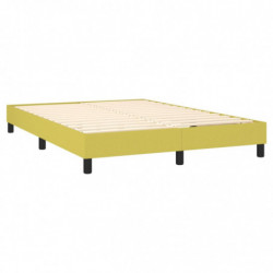 Boxspringbett Grün 140x190 cm Stoff