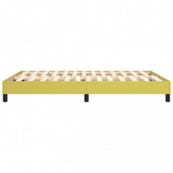 Boxspringbett Grün 140x190 cm Stoff