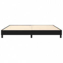 Boxspringbett Schwarz 200x200 cm Stoff