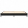 Boxspringbett Schwarz 200x200 cm Stoff