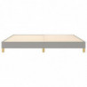 Boxspringbett Hellgrau 200x200 cm Stoff