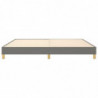 Boxspringbett Dunkelgrau 200x200 cm Stoff