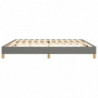 Boxspringbett Dunkelgrau 200x200 cm Stoff