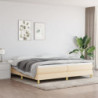 Boxspringbett Creme 200x200 cm Stoff