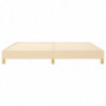 Boxspringbett Creme 200x200 cm Stoff